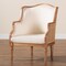 Bali & Pari Elizette Traditional French Beige Fabric and Honey Oak Finished Wood Accent Chair 238-13383-ZORO - alternate 7